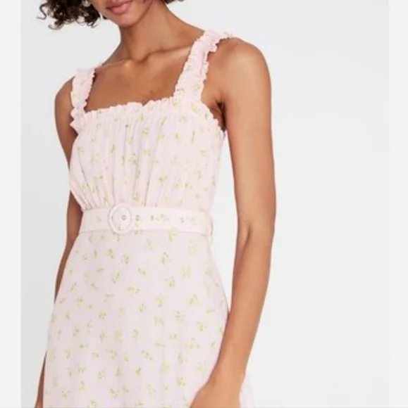 Faithful the Brand Midsummer Dress Pink Luda Floral Print - Picture 3 of 16
